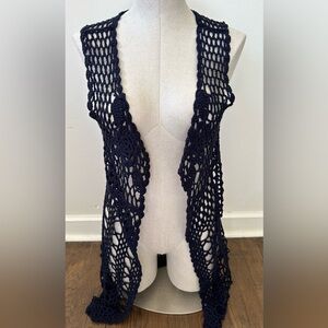 Crocheted cardigan/vest